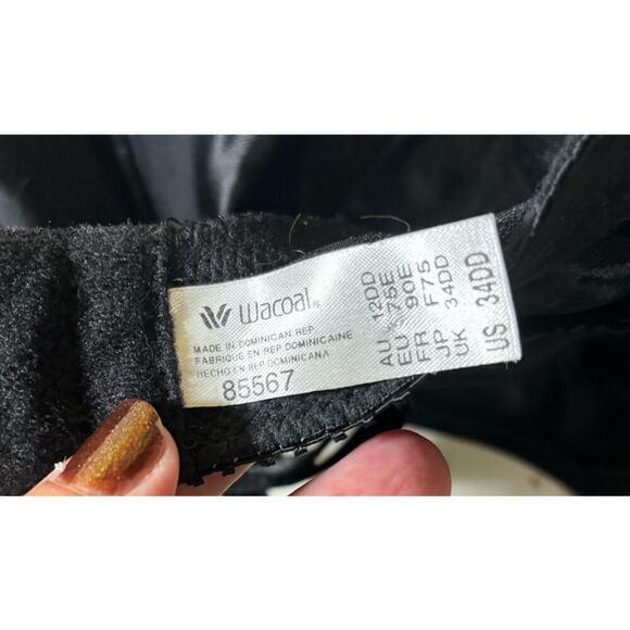 Wacoal Awareness Seamless U-Back Underwire Bra, black, 34DD, minimalist, classic - Picture 3 of 4